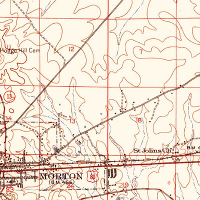 United States Geological Survey Morton, MS (1951, 62500-Scale) digital map
