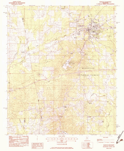 United States Geological Survey Morton, MS (1982, 24000-Scale) digital map