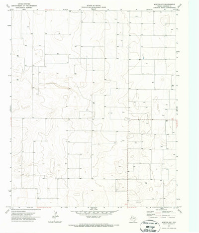 United States Geological Survey Morton NW, TX (1970, 24000-Scale) digital map