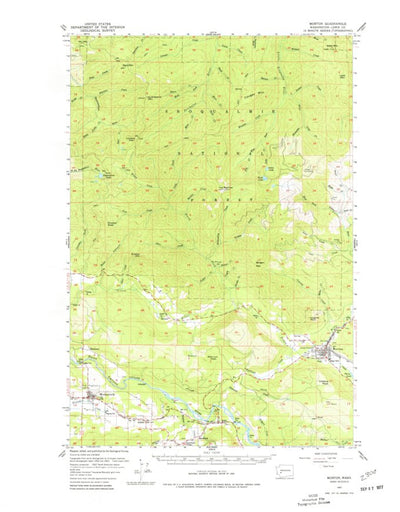 United States Geological Survey Morton, WA (1957, 62500-Scale) digital map