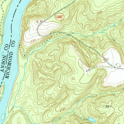 United States Geological Survey Morven East, NC-SC (1971, 24000-Scale) digital map