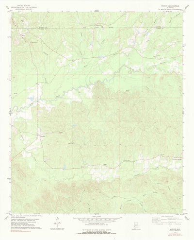United States Geological Survey Morvin, AL (1978, 24000-Scale) digital map