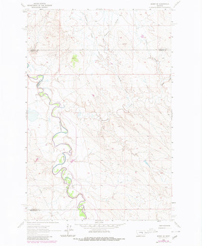 United States Geological Survey Mosby SE, MT (1962, 24000-Scale) digital map