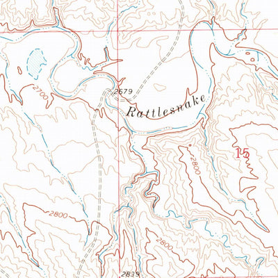 United States Geological Survey Mosby SE, MT (1962, 24000-Scale) digital map