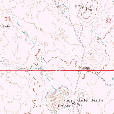 United States Geological Survey Mosby Well, ID (1972, 24000-Scale) digital map