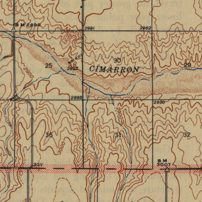 United States Geological Survey Moscow, KS (1945, 62500-Scale) digital map