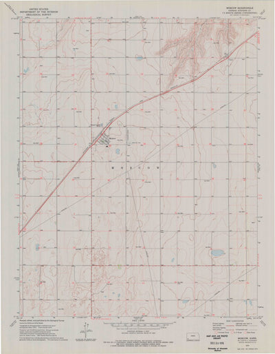 United States Geological Survey Moscow, KS (1974, 24000-Scale) digital map