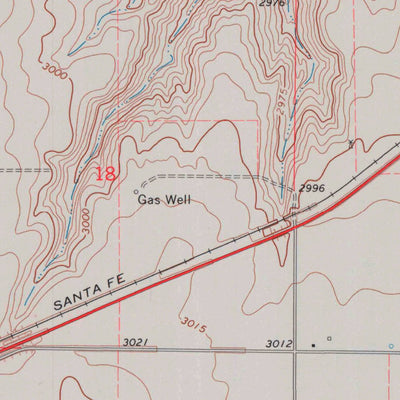 United States Geological Survey Moscow, KS (1974, 24000-Scale) digital map
