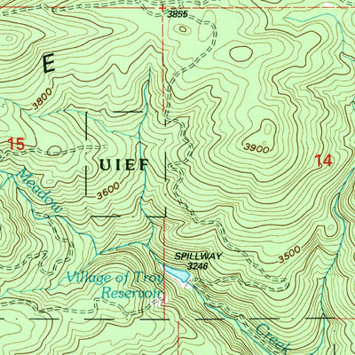United States Geological Survey Moscow Mountain, ID (1994, 24000-Scale) digital map