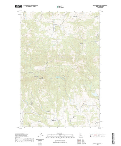 United States Geological Survey Moscow Mountain, ID (2020, 24000-Scale) digital map