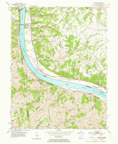 United States Geological Survey Moscow, OH-KY (1953, 24000-Scale) digital map