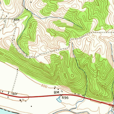 United States Geological Survey Moscow, OH-KY (1953, 24000-Scale) digital map