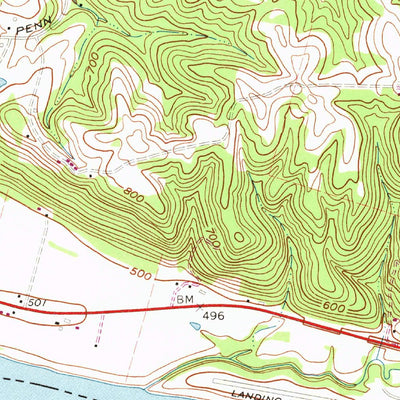 United States Geological Survey Moscow, OH-KY (1968, 24000-Scale) digital map
