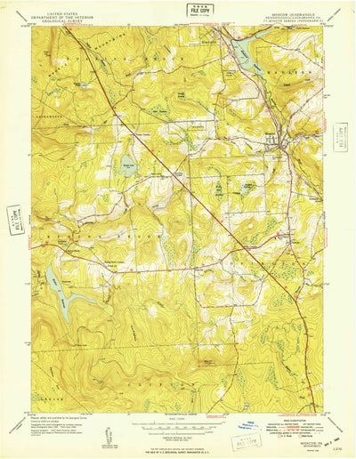 United States Geological Survey Moscow, PA (1949, 24000-Scale) digital map