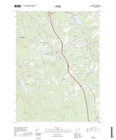 United States Geological Survey Moscow, PA (2023, 24000-Scale) digital map