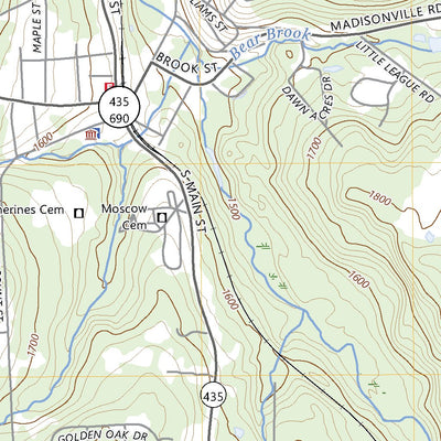United States Geological Survey Moscow, PA (2023, 24000-Scale) digital map