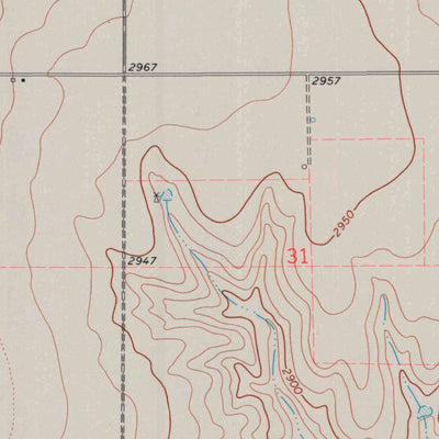 United States Geological Survey Moscow SE, KS (1974, 24000-Scale) digital map
