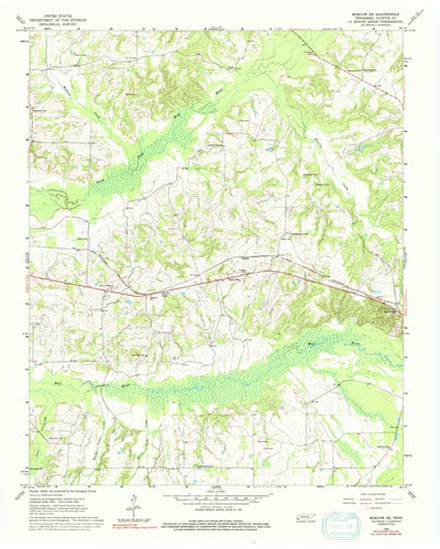 United States Geological Survey Moscow SE, TN (1965, 24000-Scale) digital map