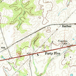 United States Geological Survey Moscow SE, TN (1965, 24000-Scale) digital map