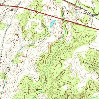 United States Geological Survey Moscow SE, TN (1965, 24000-Scale) digital map