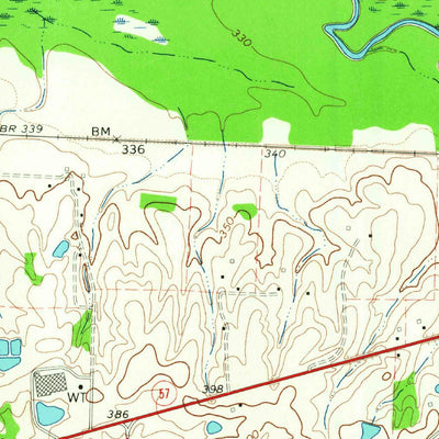 United States Geological Survey Moscow, TN (1965, 24000-Scale) digital map