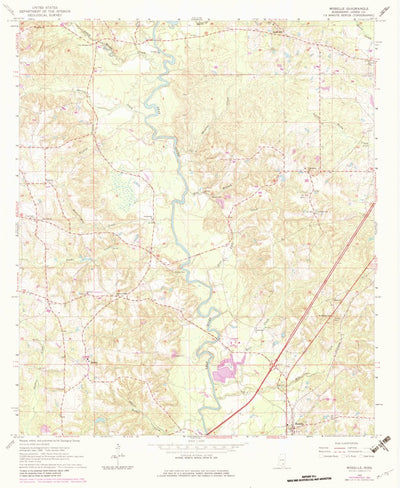 United States Geological Survey Moselle, MS (1965, 24000-Scale) digital map
