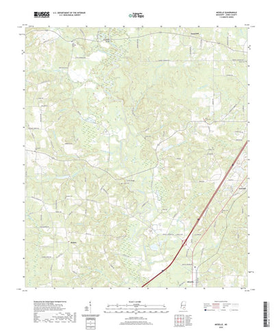 United States Geological Survey Moselle, MS (2020, 24000-Scale) digital map