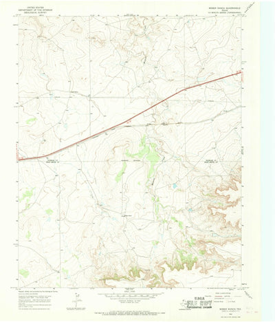 United States Geological Survey Moser Ranch, TX (1966, 24000-Scale) digital map