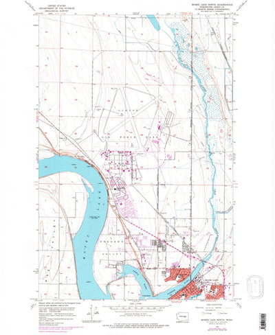 United States Geological Survey Moses Lake North, WA (1956, 24000-Scale) digital map