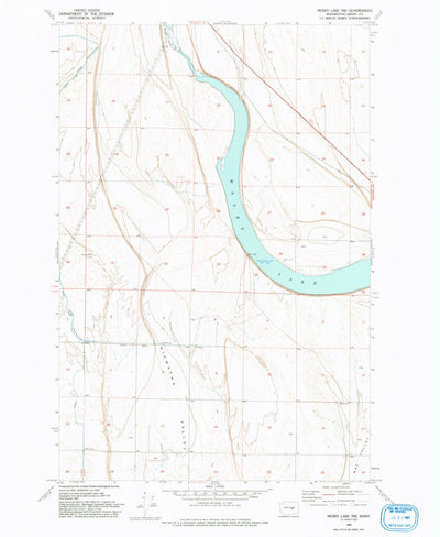 United States Geological Survey Moses Lake NW, WA (1956, 24000-Scale) digital map