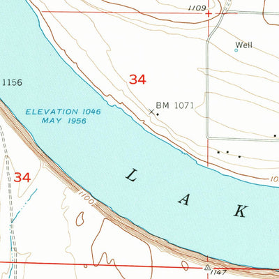 United States Geological Survey Moses Lake NW, WA (1956, 24000-Scale) digital map