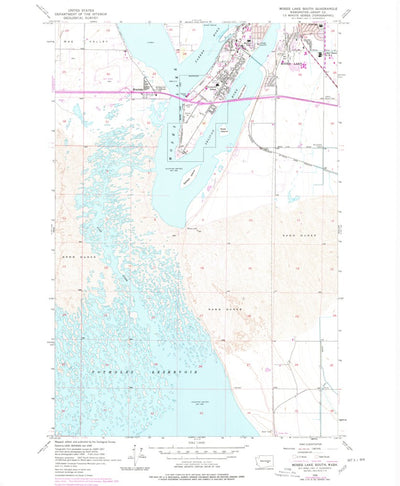 United States Geological Survey Moses Lake South, WA (1956, 24000-Scale) digital map