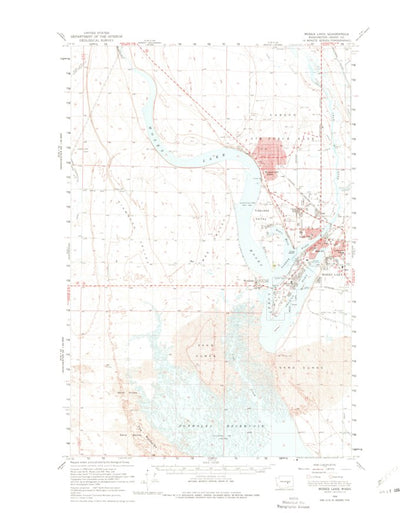 United States Geological Survey Moses Lake, WA (1956, 62500-Scale) digital map