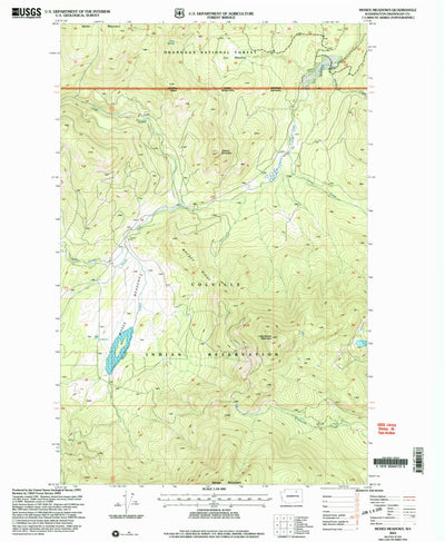 United States Geological Survey Moses Meadows, WA (2001, 24000-Scale) digital map