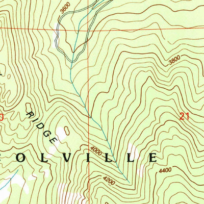 United States Geological Survey Moses Meadows, WA (2001, 24000-Scale) digital map