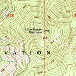 United States Geological Survey Moses Meadows, WA (2001, 24000-Scale) digital map