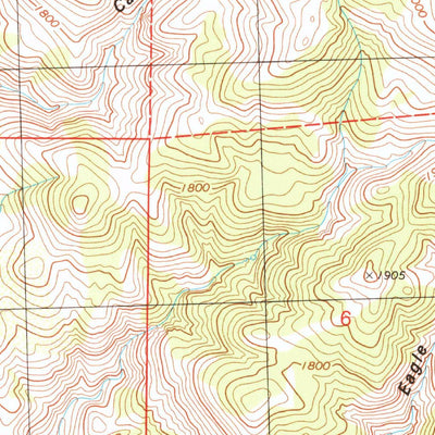 United States Geological Survey Moses Rock, NV (1980, 24000-Scale) digital map