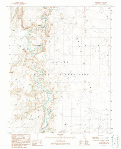 United States Geological Survey Moses Rock, UT (1989, 24000-Scale) digital map