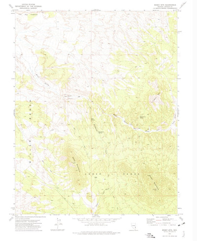 United States Geological Survey Mosey Mountain, NV (1972, 24000-Scale) digital map