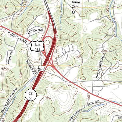 United States Geological Survey Mosgrove, PA (2023, 24000-Scale) digital map