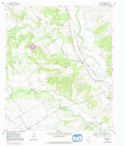 United States Geological Survey Mosheim, TX (1956, 24000-Scale) digital map
