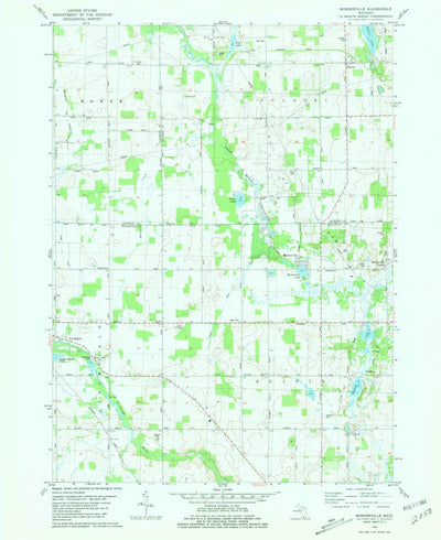 United States Geological Survey Mosherville, MI (1981, 24000-Scale) digital map