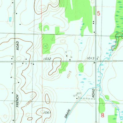 United States Geological Survey Mosherville, MI (1981, 24000-Scale) digital map