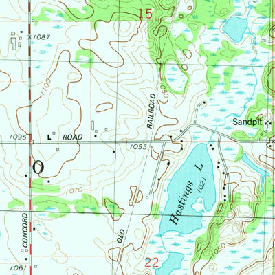 United States Geological Survey Mosherville, MI (1981, 24000-Scale) digital map