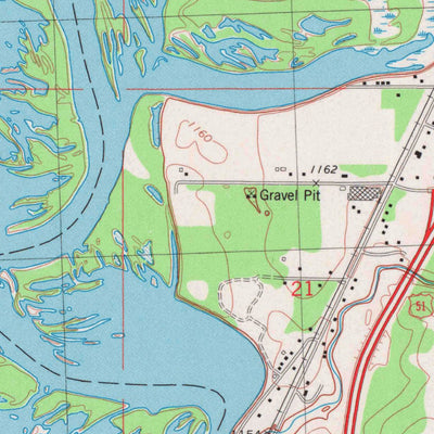 United States Geological Survey Mosinee, WI (1982, 24000-Scale) digital map
