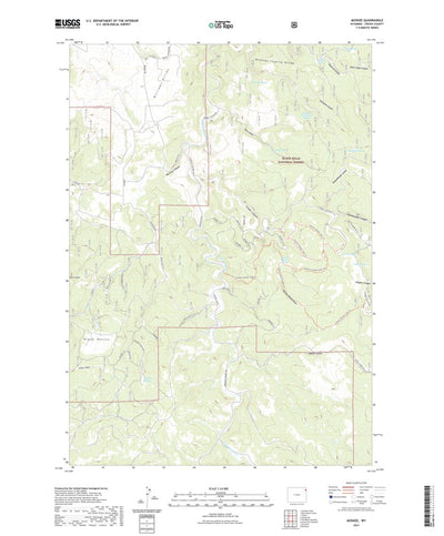 United States Geological Survey Moskee, WY (2021, 24000-Scale) digital map