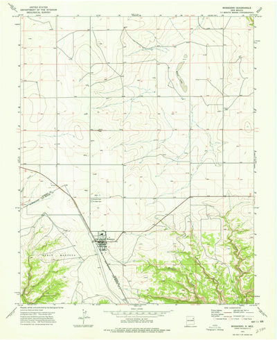 United States Geological Survey Mosquero, NM (1973, 24000-Scale) digital map