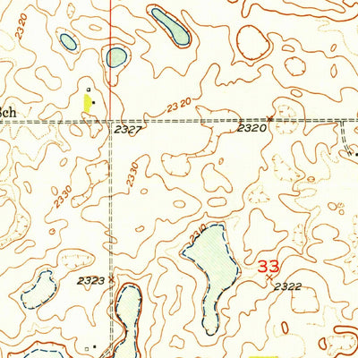 United States Geological Survey Mosquito Butte, ND (1949, 24000-Scale) digital map
