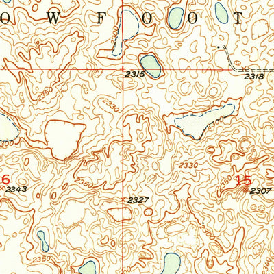 United States Geological Survey Mosquito Butte, ND (1949, 24000-Scale) digital map