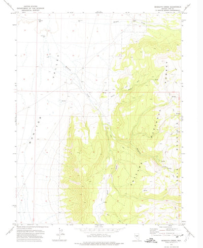 United States Geological Survey Mosquito Creek, NV (1971, 24000-Scale) digital map